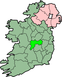 centerMap highlighting County Offaly