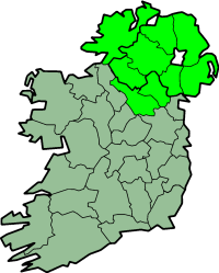 centerMap highlighting Ulster