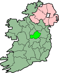 centerMap highlighting County Westmeath