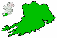 centerMap highlighting Cork