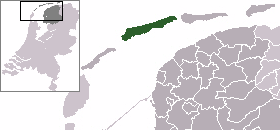 Location of Terschelling