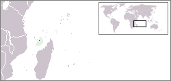 Location of Mayotte