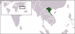 Location of North Vietnam