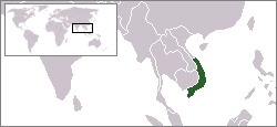 Location of South Vietnam