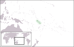 Location of Tuvalu