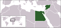 Location of United Arab Republic