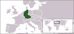 Location of West Germany