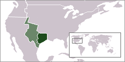 Location of Texas