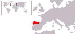 Location of Asturias