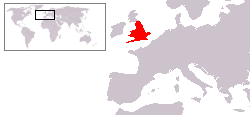 Location of England