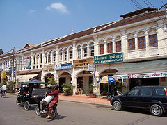 Downtown Siem Reap's abundant French colonial architecture.