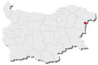 Position of Varna in Bulgaria