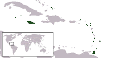 Location of West Indies