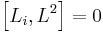 \left[L_i, L^2 \right] = 0