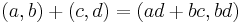 \left(a, b\right) + \left(c, d\right) = \left(ad + bc, bd\right)