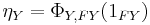 \eta_Y=\Phi_{Y,FY}(1_{FY})