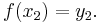  f(x_2)=y_2.