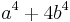 a^4 + 4b^4 \,\!