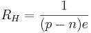 R_H=\frac{1}{(p-n)e}