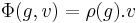 \Phi(g,v)=\rho(g).v