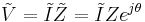 \tilde{V} = \tilde{I}\tilde{Z} = \tilde{I} Z e^{j\theta} \quad