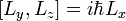 [L_y, L_z] = i \hbar L_x