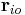 \mathbf{r}_{io}