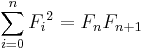 \sum_{i=0}^n {F_i}^2 = F_{n} F_{n+1}