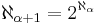 \aleph_{\alpha+1}=2^{\aleph_\alpha}