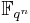 \mathbb F_{q^n}