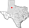 State map highlighting Crosby County