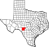 State map highlighting Edwards County