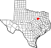 State map highlighting Ellis County