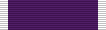 A purple military ribbon with a thick white line at each end