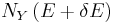 N_{Y}\left(E+\delta E\right)