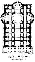  Plan 2. This plan has an extended nave with two aisles on either side of it. The main spaces of the church form a Latin Cross.