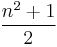 \frac{n^2+1}{2}