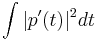 \int |p'(t)|^2 dt