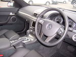 Black automobile interior