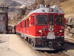 ABe 4/4 56 and 55 at Alp Grüm.