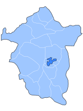 Map of Enugu city inside Enugu State