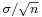 \scriptstyle\sigma/\sqrt{n}