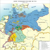 Map of the North German Confederation