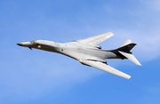  B-1B doing a banked turn during a demonstration