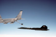  KC-135 and SR-71 during a "in-flight" re-fueling