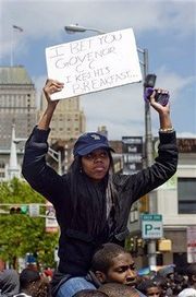 Kylah and Jaysen Protest.