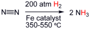 Hydrogenation of nitrogen