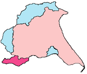  Outline map of the old and new East Riding of Yorkshire boundaries