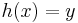 h(x)=y