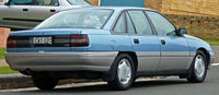 Blue sedan automobile